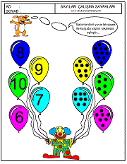 okul öncesi çocuklar için sayıları eşleştirme çalışma sayfaları